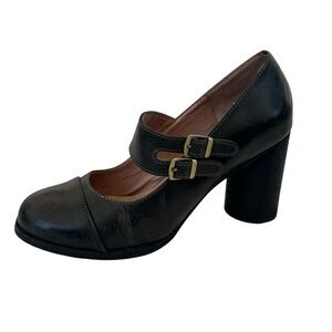Miz Mooz Isadora Leather heeled Mary Jane’s
